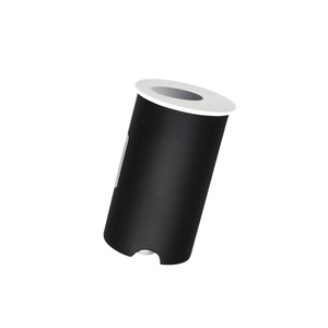 Kit 7 Mini Balizador Led Redondo 2w Embutir/ Parede/ Escada - Branco - Preto