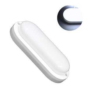 Luminária Tartaruga Led 10w Branco Frio 6000k 900lm Irc80 Fp>0.6 Corpo Branco Ip65 Biv Marca Mayler