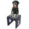 Comedouro Elevado Individual Cão Porte G Preto - 2