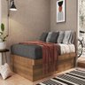 Cama Box Articulável Istambul com Baú Casal 142x194cm Nogal Cb140 Art In Móveis - 1