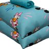 Jogo de Cama Portallar Casal Malha 100% Algodão Disney Mickey Feliz 3 Peças Verde - 3
