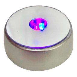 Base Espelhada Luz Led Muda de Cor para Cristais Pedras 7x7 - 1