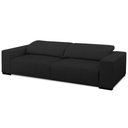 Ver imagem 6 de Sofá Retrátil Reclinável para Sala 4 Lugares 290cm Bari L06 Couro Preto - Lyam Decor