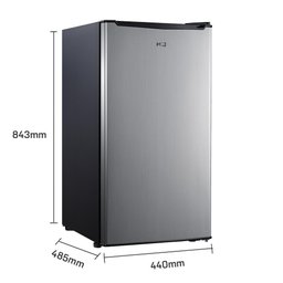 Frigobar Geladeira Hq 93 Litros Inox Hq-93fb 127v - 4