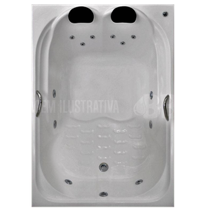 Banheira Dupla Verona COMPLETA com hidro em acrílico  110V