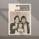 Ver imagem 2 de Quadro Decorativo Mutantes 24x18cm - com Vidro:moldura Branca