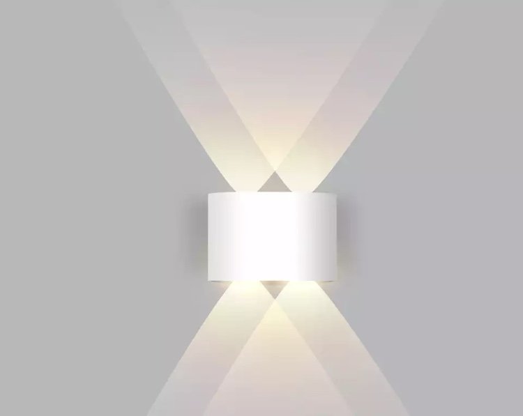 Arandela Led 4w Lente 4 Fachos Branca 3000k Quente Externa Bivolt - 2