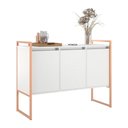 Ver imagem 1 de Buffet 3 Portas Rouxe Branco Cobre