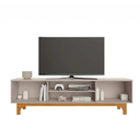 Ver imagem 3 de Rack para Tv até 70" Trunfo Jcm Movelaria - Cinamomo/off