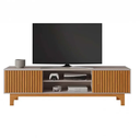Ver imagem 2 de Rack para Tv até 70" Trunfo Jcm Movelaria - Cinamomo/off