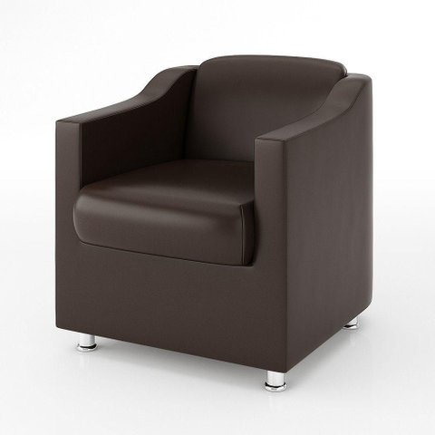 Poltrona Tilla Luxo Reforçado V8 Decor Cor:courino Marron
