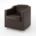 Ver imagem 1 de Poltrona Tilla Luxo Reforçado V8 Decor Cor:courino Marron