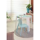 Ver imagem 3 de Conjunto Infantil de Mesa e Cadeira Tramontina Beni Azul em Polipropileno com Quadro de Atividades