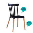 Ver imagem 6 de Kit 2 Cadeiras Paris Preto Polipropileno Sala de Estar Jantar Mesa de Jantar Área de Lazer Recepção