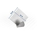 Ver imagem 2 de Gancho Adesivo Losango em Inox com 2 Peças - Vonder