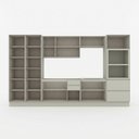 Ver imagem 4 de Cozinha Completa Fineze 12 Portas 4 Gavetas com Vidro 100% MDF CEC263 Areia Hp - Henn