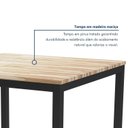 Ver mais imagens de Mesa de Jantar Retangular Tampo Madeira Maciça 120CMX85CM Smart Marrom/Preto