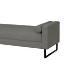 Ver imagem 2 de Recamier Berlim Base Metal 1,20m Linho Grafite - Inova Decorações 