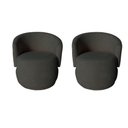 Ver imagem 1 de Kit 2 Poltronas Decorativa Beatriz Orgânica Couro Marrom