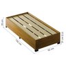 Cama Box Solteiro Desmontável com Colchão Molas Qatar 88x188x53cm Branco / Preto / Cedro Cbp - 3