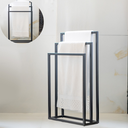 Ver imagem 3 de Suporte Porta Toalha Triplo de Chão para Banheiro Lavabo - Édecasamóveis