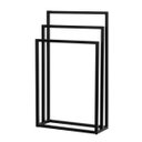 Ver imagem 1 de Suporte Porta Toalha Triplo de Chão para Banheiro Lavabo - ÉdeCasaMóveis                                                                       