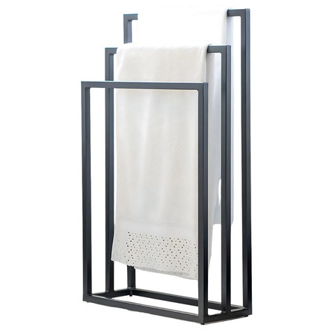 Suporte Porta Toalha Triplo de Chão para Banheiro Lavabo - Édecasamóveis