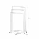 Ver imagem 3 de Suporte Porta Toalha Triplo de Chão para Banheiro Lavabo - ÉdeCasaMóveis                                                                       