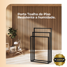 Suporte Porta Toalha Triplo de Chão para Banheiro Lavabo - Édecasamóveis - 5