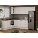 Ver imagem 1 de Armário de Cozinha Modulada Completa em L 10 Peças 3,52m 02 Iluminata Genialflex