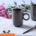 Ver imagem 2 de Xícara para Café de Cerâmica Stoneware Dove 90ml 1 Peça - Porto Brasil