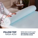 Ver imagem 3 de Pillow Top King Viscoelástico Espuma da Nasa 193x203x4cm Bf Colchões