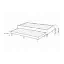 Ver imagem 7 de Base Cama Box Solteiro com Cama Auxiliar 0,96 m Laura Vilajo – Suede Bege