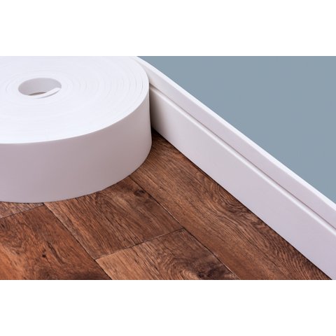 Rodapé Eva Flexível Autoadesivo 10cm X 1cm Lucca 5 Metros