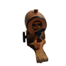 Kit Porta Cachaça Dosador Carroça Madeira barril de cerâmica - 1