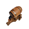 Kit Porta Cachaça Dosador Carroça Madeira barril de cerâmica - 4