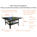 Ver imagem 4 de Lareira 80cm P/ Jardim Fogueira Externa Portatil a Lenha