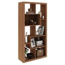 Ver imagem 5 de Estante Multiuso Vertical ou Horizontal 159CMX 78cm E1712 Marrom/Amêndoa