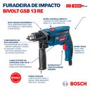 Ver imagem 4 de Furadeira de Impacto Gsb 13 Reversível Bivolt - 06012b80z0-000 - Bosch