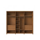 Ver imagem 5 de Guarda-Roupa Casal com Espelho 6 Portas 6 Gavetas 100% MDF Dayton 275 cm - Canella c/ Off White