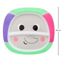 Ver imagem 4 de Kit Refeição Prato com Divisória, Tigela e Copo Bubazoo (6m+) - Buba Elefante