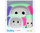 Ver imagem 3 de Kit Refeição Prato com Divisória, Tigela e Copo Bubazoo (6m+) - Buba Elefante