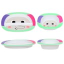 Ver imagem 2 de Kit Refeição Prato com Divisória, Tigela e Copo Bubazoo (6m+) - Buba Elefante