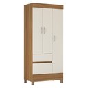 Ver mais imagens de Guarda Roupa Solteiro 3 Portas e 2 Gavetas Castro - Amêndola Touch/off White
