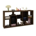 Ver imagem 5 de Estante Multiuso Vertical ou Horizontal 159CMX 78cm E1712 Marrom/Nogal