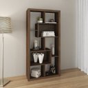 Ver imagem 1 de Estante Multiuso Vertical ou Horizontal 159CMX 78cm E1712 Marrom/Nogal