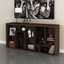 Ver imagem 7 de Estante Multiuso Vertical ou Horizontal 159CMX 78cm E1712 Marrom/Nogal