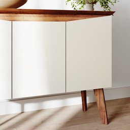 Buffet Aparador Jasmin 1,10m com 3 Portas Babus - 5