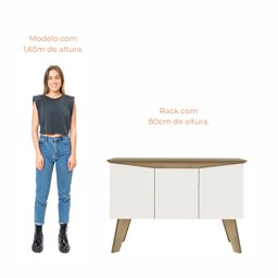 Buffet Aparador Jasmin 1,10m com 3 Portas Babus - 9