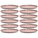 Ver imagem 1 de Conjunto 12 Bandejas Redondas 28cm Servir Amêndoa Bar Restaurante Bubble Crippa